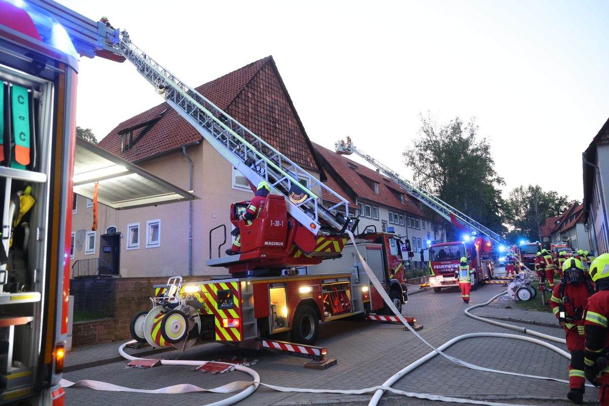 Feuerwehr-Einsatz in der Mozartstraße in Salzgitter-Bad!