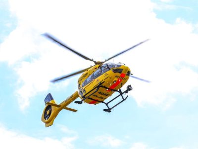 Rettungshubschrauber in der Luft