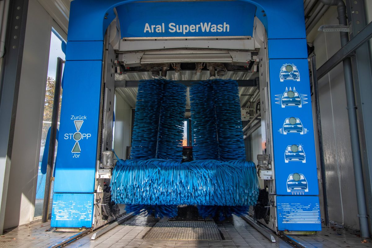 Waschanlage Aral-Tankstelle