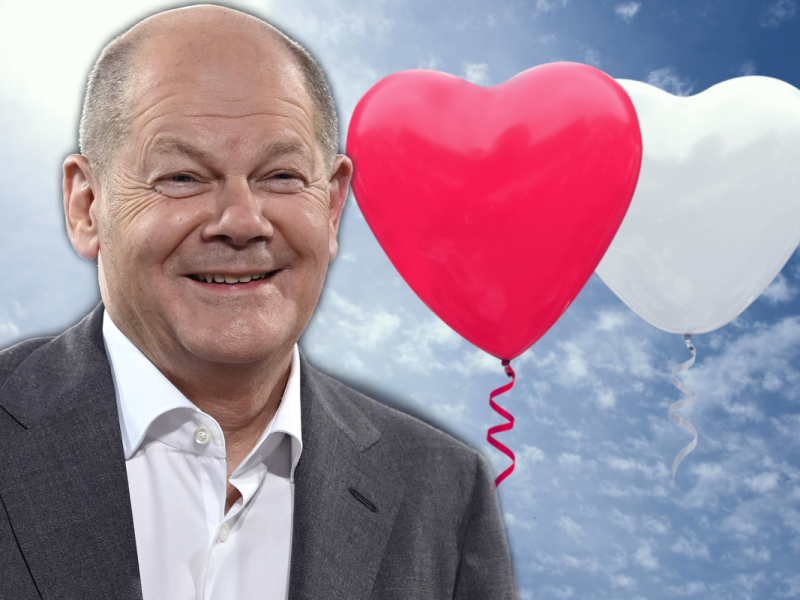 Olaf Scholz: Als er zufällig ein Liebespaar sieht, erkennt er sofort seine Chance