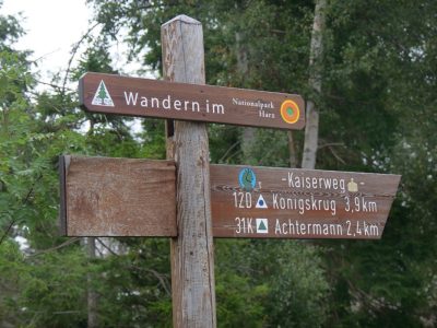 Schild Nationalpark Harz