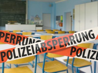 Polizeiabsperrung, Klassenzimmer