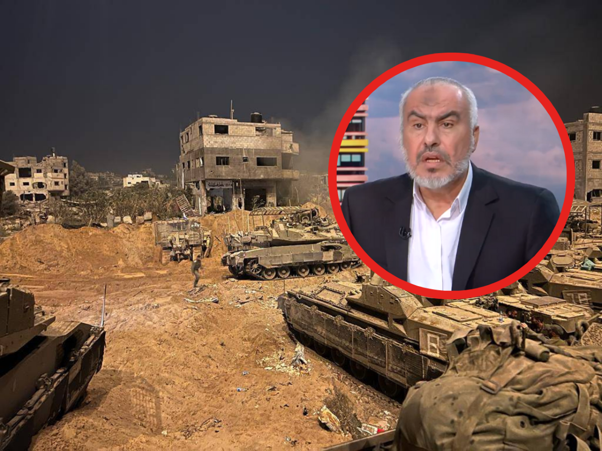 Hamas-Sprecher Ghazi Hamad droht Israel mit grausamer Vergeltung.
