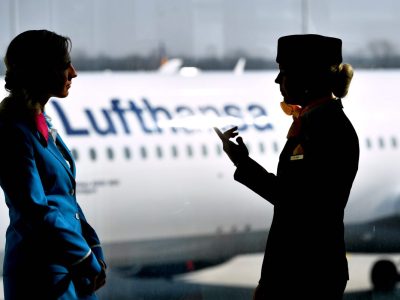 Erneuerter Verdi Streik bei den Lufthansa Mitarbeitern.