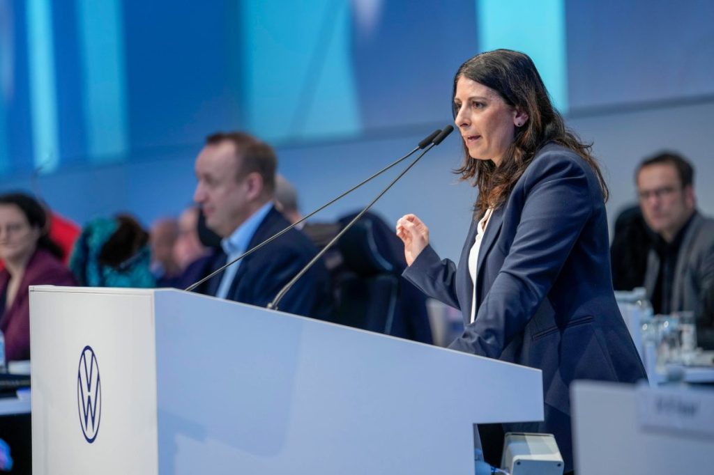 VW-Betriebsratschefin Daniela Cavallo fand auch am Mittwoch wieder klare Worte.