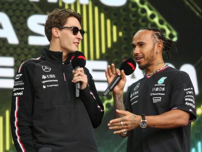Formel 1: George Russell (l.) und Lewis Hamilton erleben eine bittere Saison.