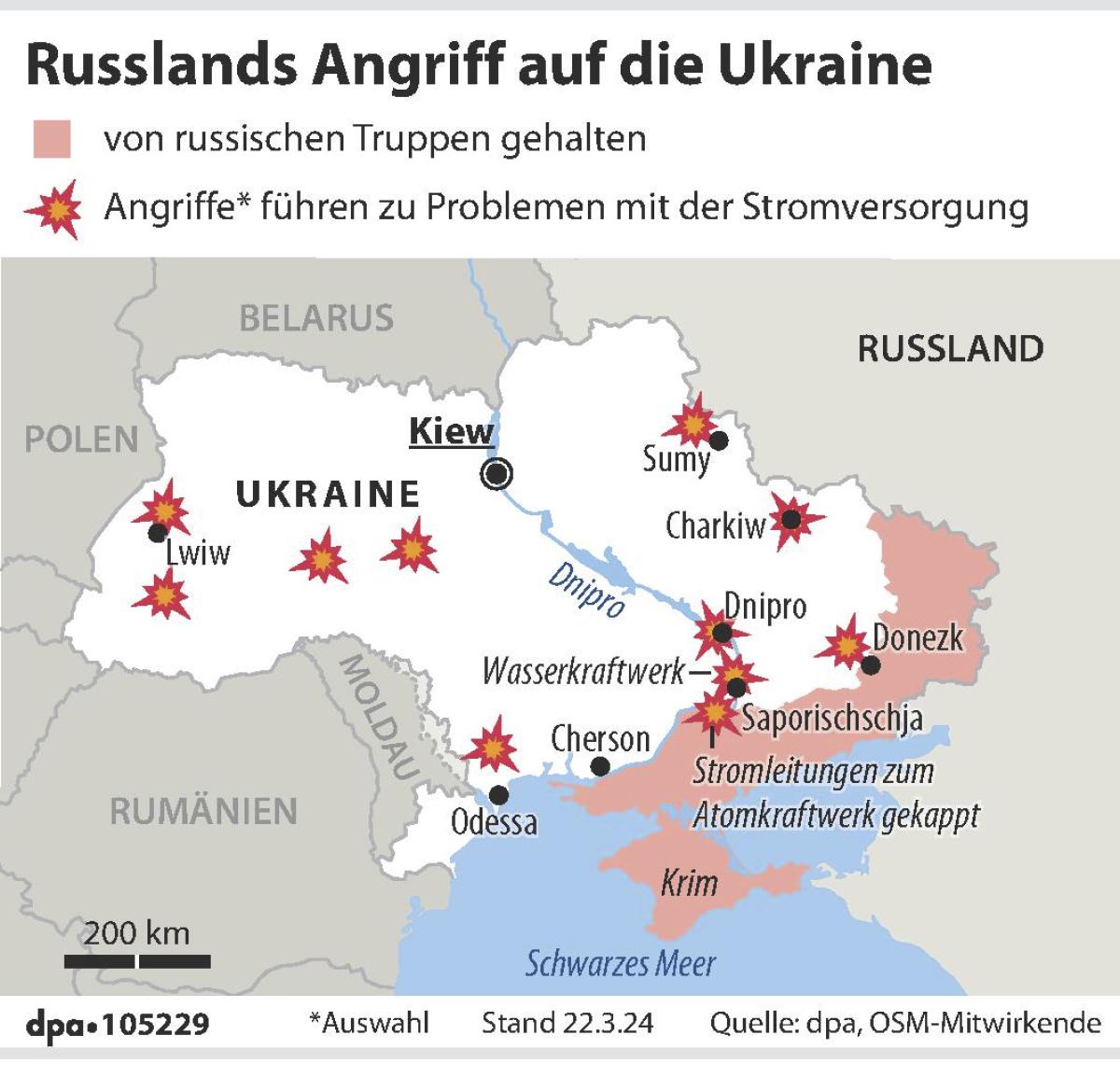 Putins Krieg gegen die Ukraine: So steht es um die aktuelle Front.