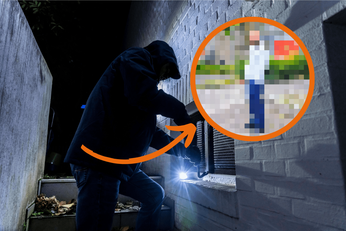 Die Polizei sucht einen mutmaßlichen Einbrecher.