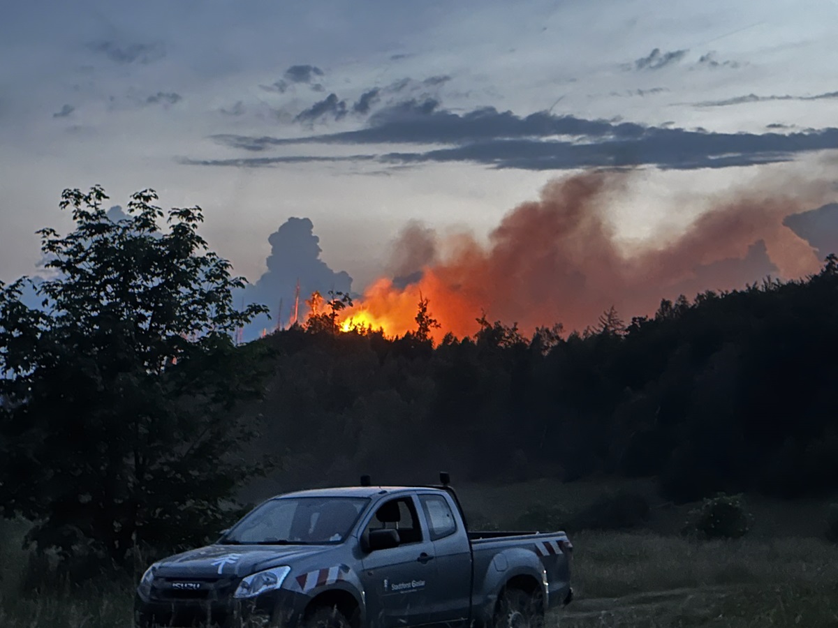 Feuer im Harz.