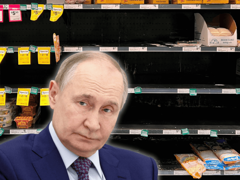 Putin steht vor Lebensmittel-Krise: Russen drohen leere Regale